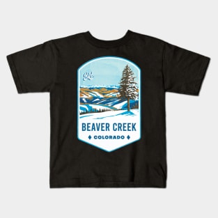 Beaver Creek Colorado Ski Badge Kids T-Shirt